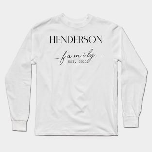 Henderson Family EST. 2020, Surname, Henderson Long Sleeve T-Shirt